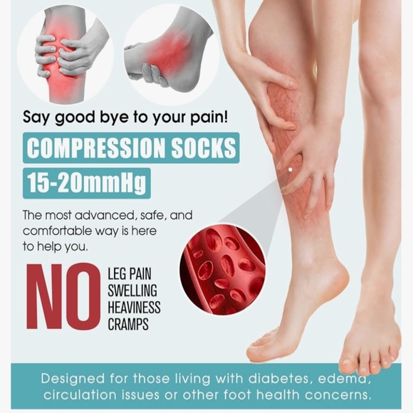 Compression Socks - Perfect For Travel - Picture 3 of 4